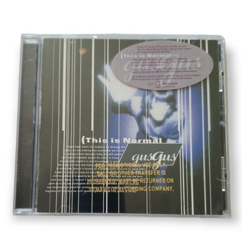 GusGus - This Is Normal‎ CD [1999 Promotional  CD]